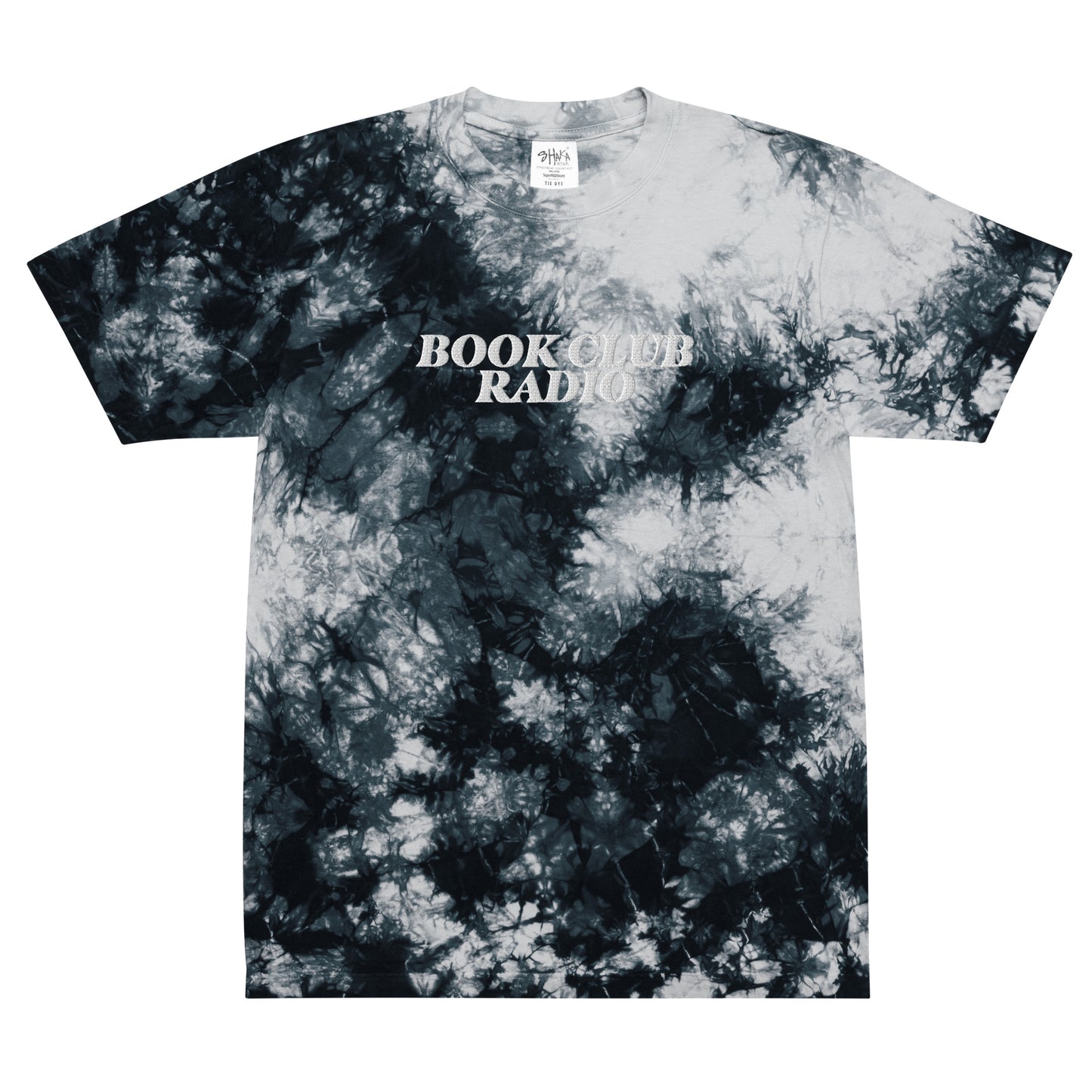 Oversized Tie-dye Book Club Logo T
